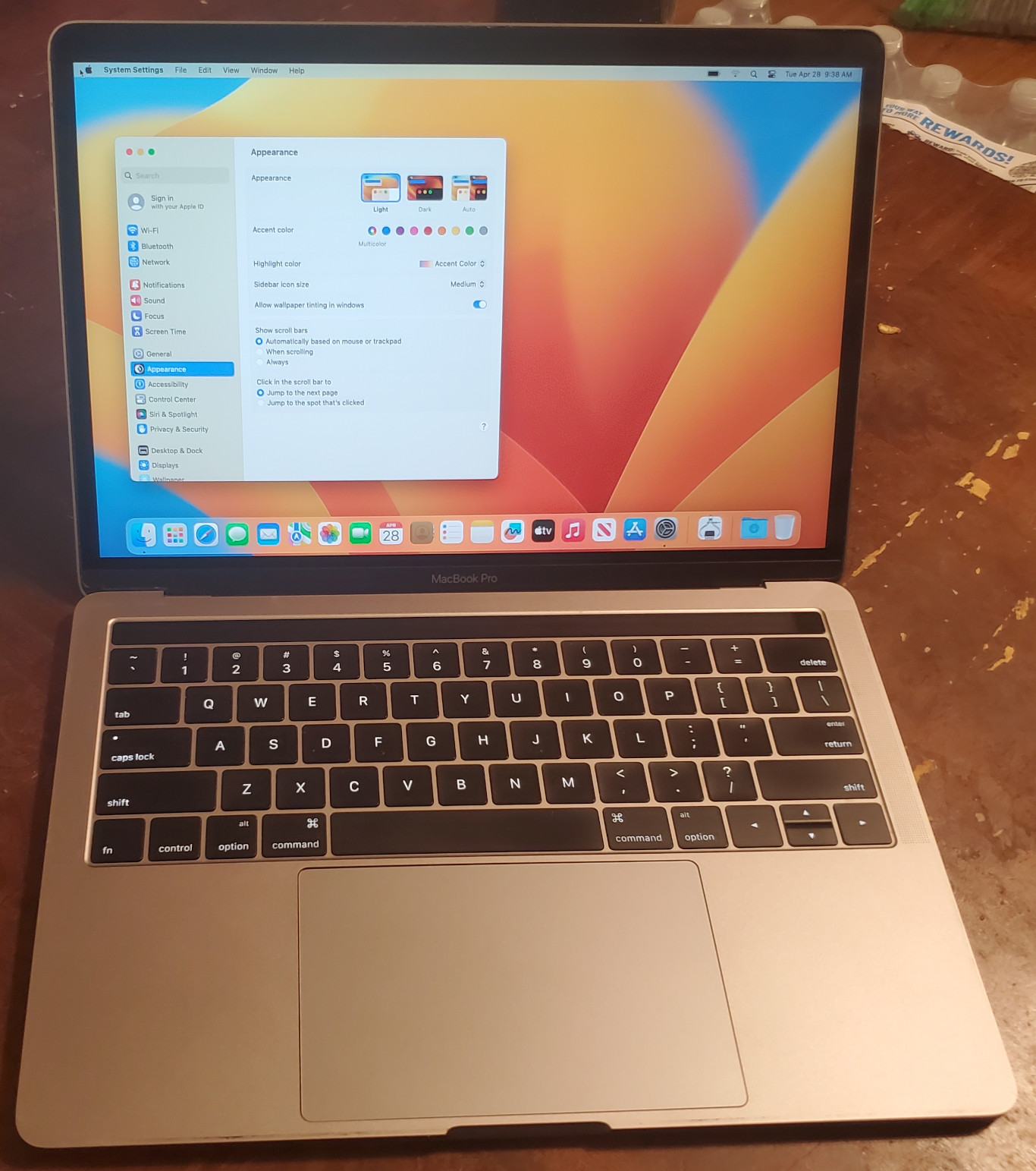 (image for) Apple Macbook Pro A1706 EMC 3163 13.3" Ventura i5 8GB 250GB Backlit Keyboard Retina Touch Bar